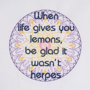When Life Gives You lemons machine embroidery design