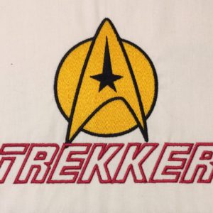 Star Trek Trekker machine embroidery design