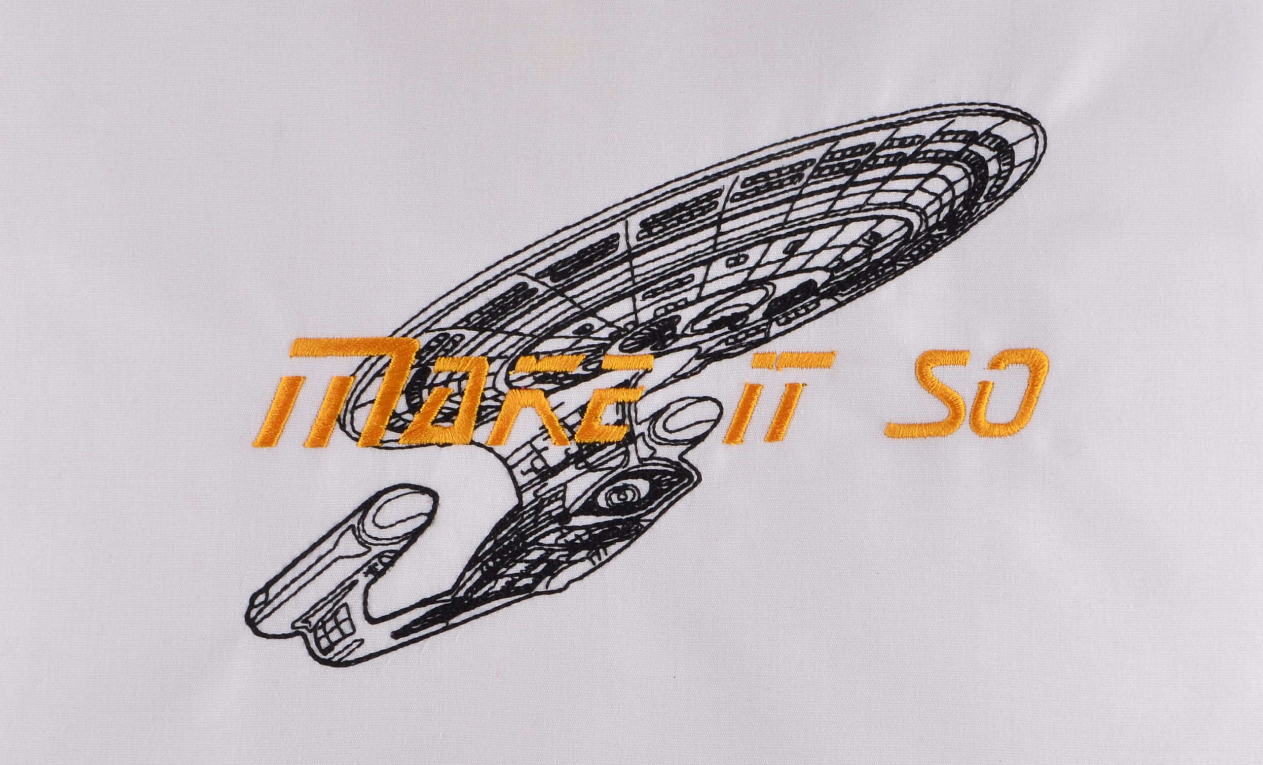 Star Trek Make It So machine embroidery design