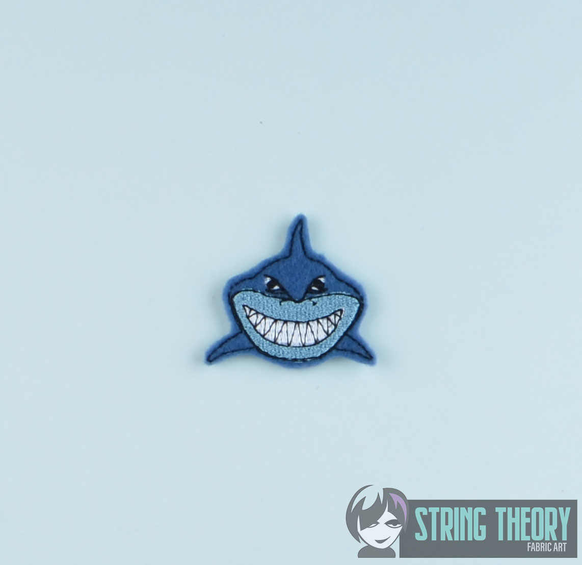 Smiling Shark feltie ITH machine embroidery design