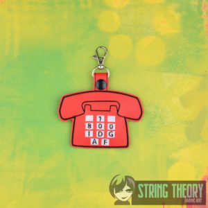 Phone I-800-IDGAF fob ITH machine embroidery design