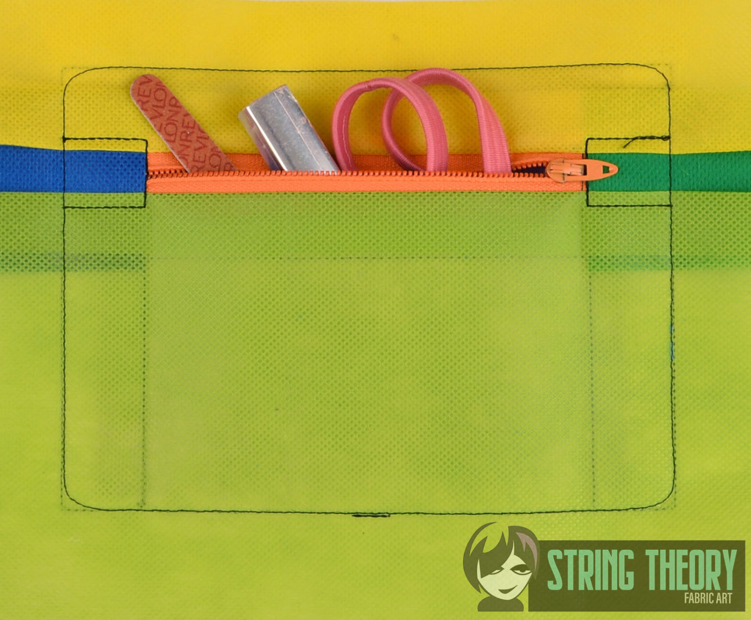 Zip Bag Inserts Horizontal & Vertical, Credit Card & Zip Pocket