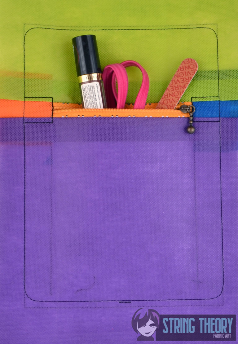 Zip Bag Inserts Horizontal & Vertical, Credit Card & Zip Pocket