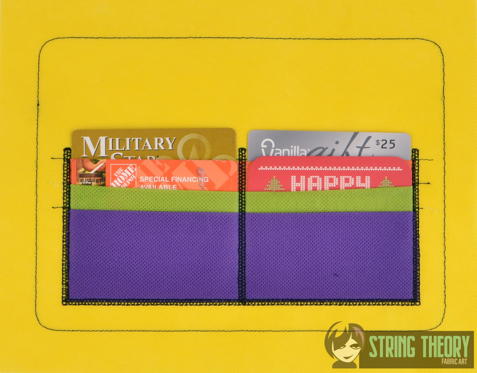 Zip Bag Inserts Horizontal & Vertical, Credit Card & Zip Pocket