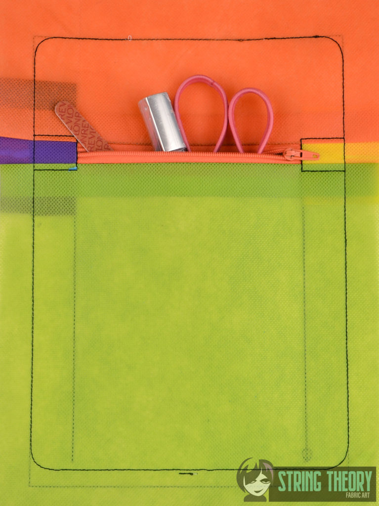 Zip Bag Inserts Horizontal & Vertical, Credit Card & Zip Pocket