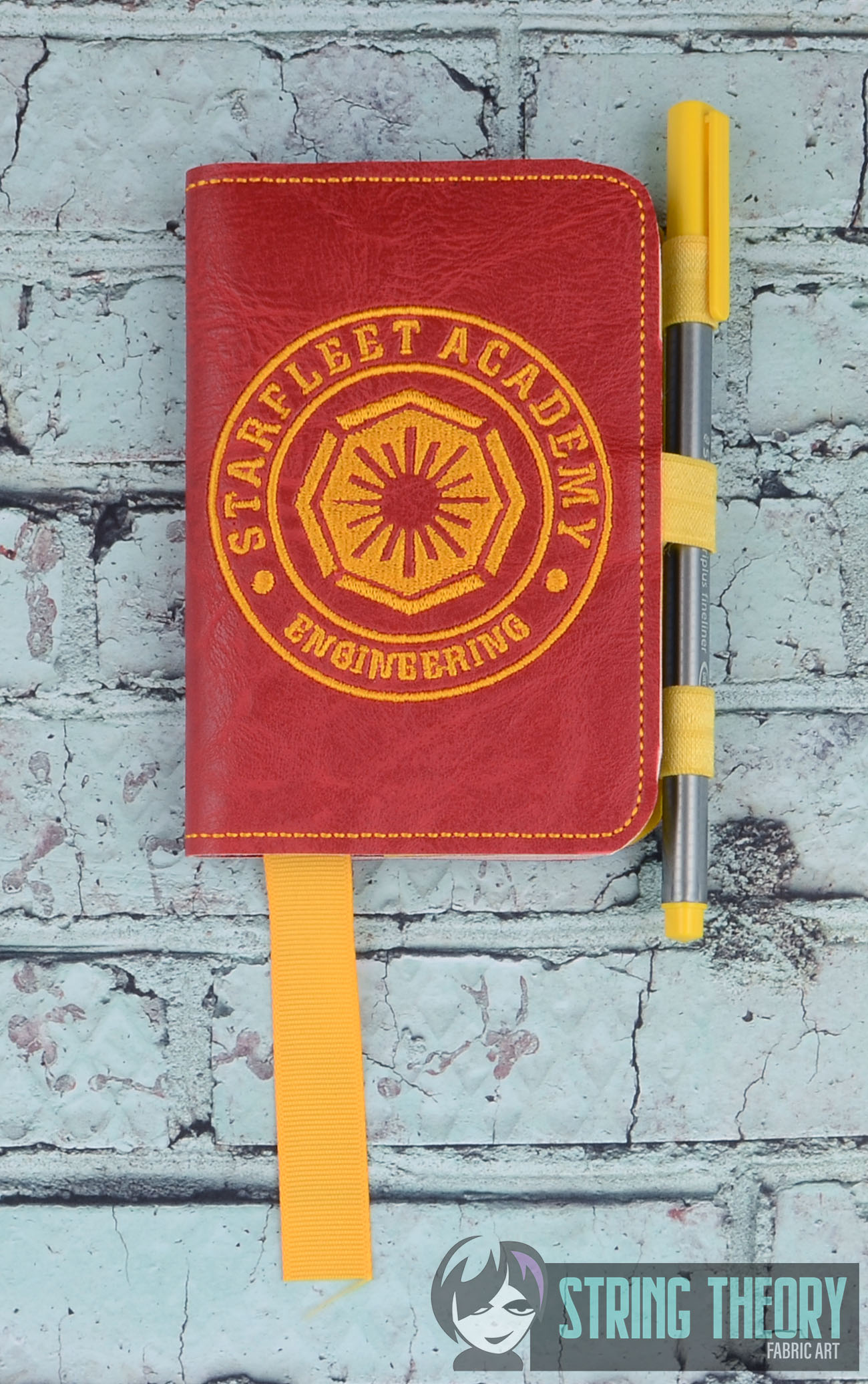 Star Trek Academy Engineering notebook cover ITH machine embroidery design