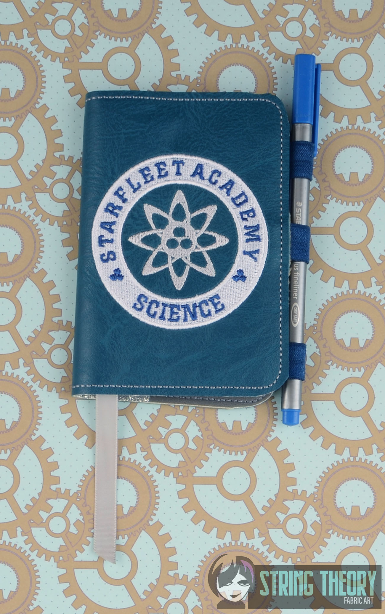Star Trek Academy Science notebook cover ITH machine embroidery design
