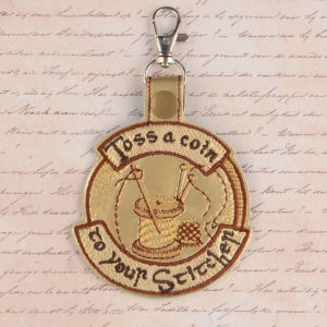 Toss A Coin To Your Stitcher ITH machine embroidery design
