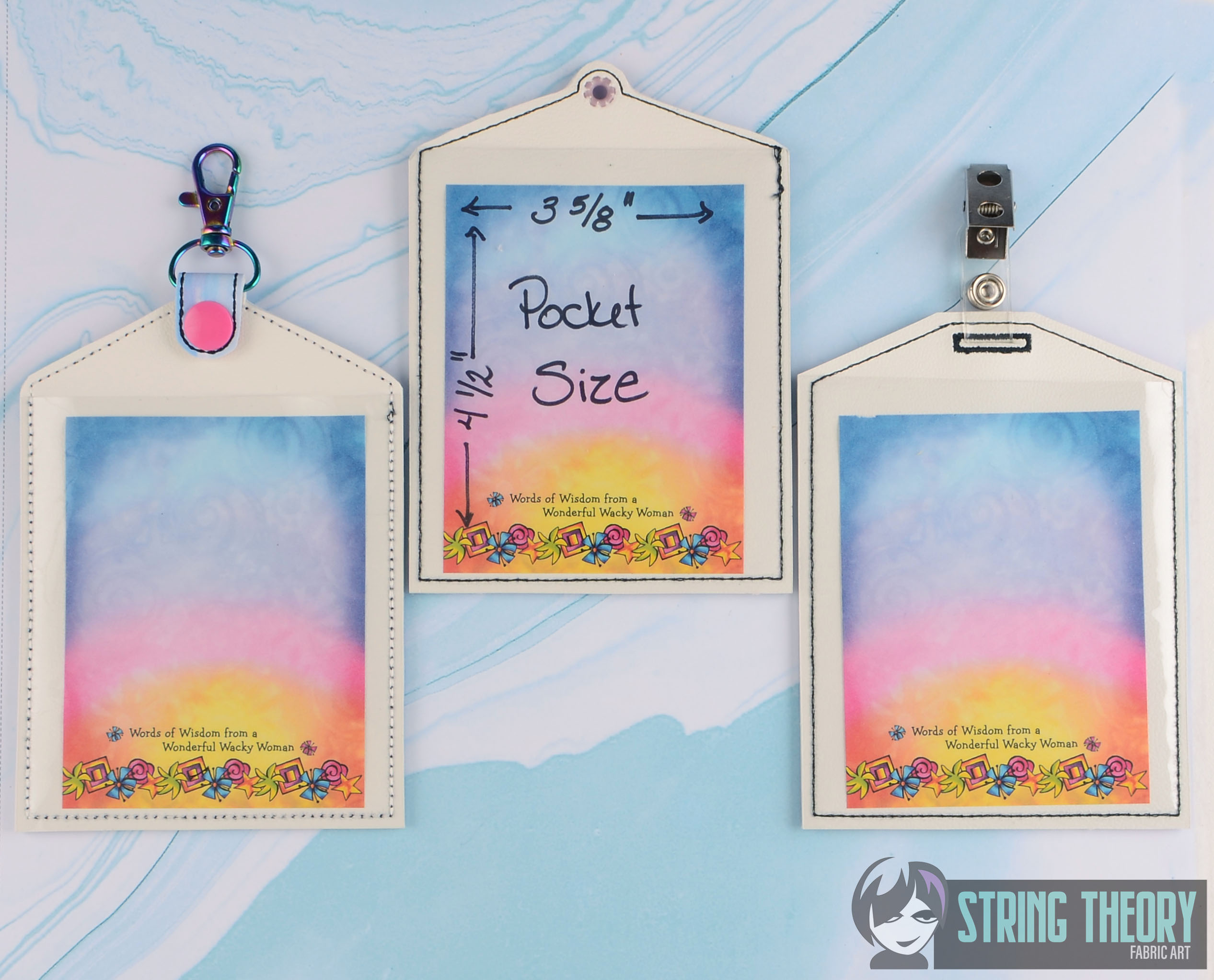 Shanky Vaxx Card Holder ITH Machine Embroidery Design