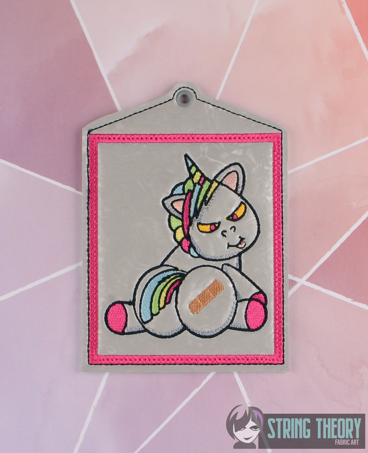 Shanky Vaxx Card Holder ITH Machine Embroidery Design