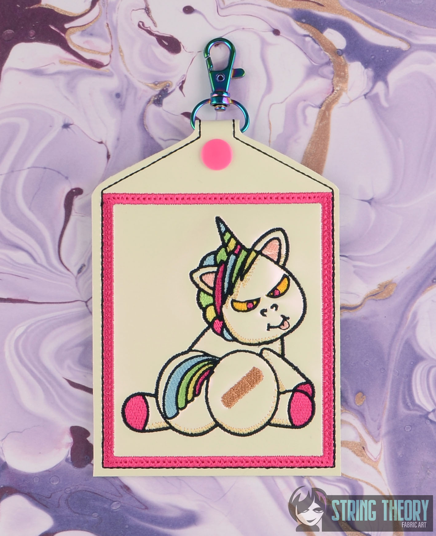 Shanky Vaxx Card Holder ITH Machine Embroidery Design
