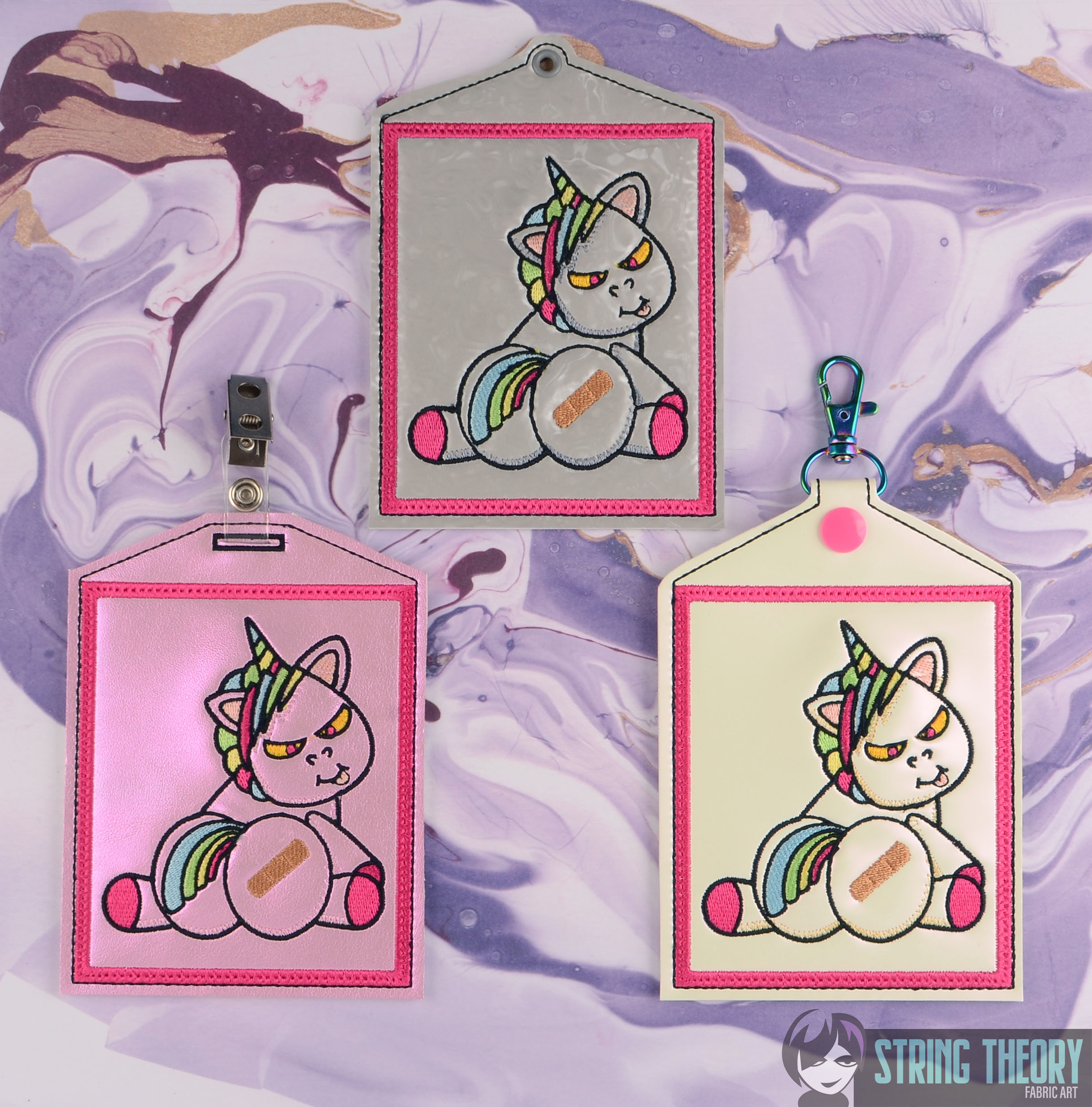 Shanky Vaxx Card Holder ITH Machine Embroidery Design