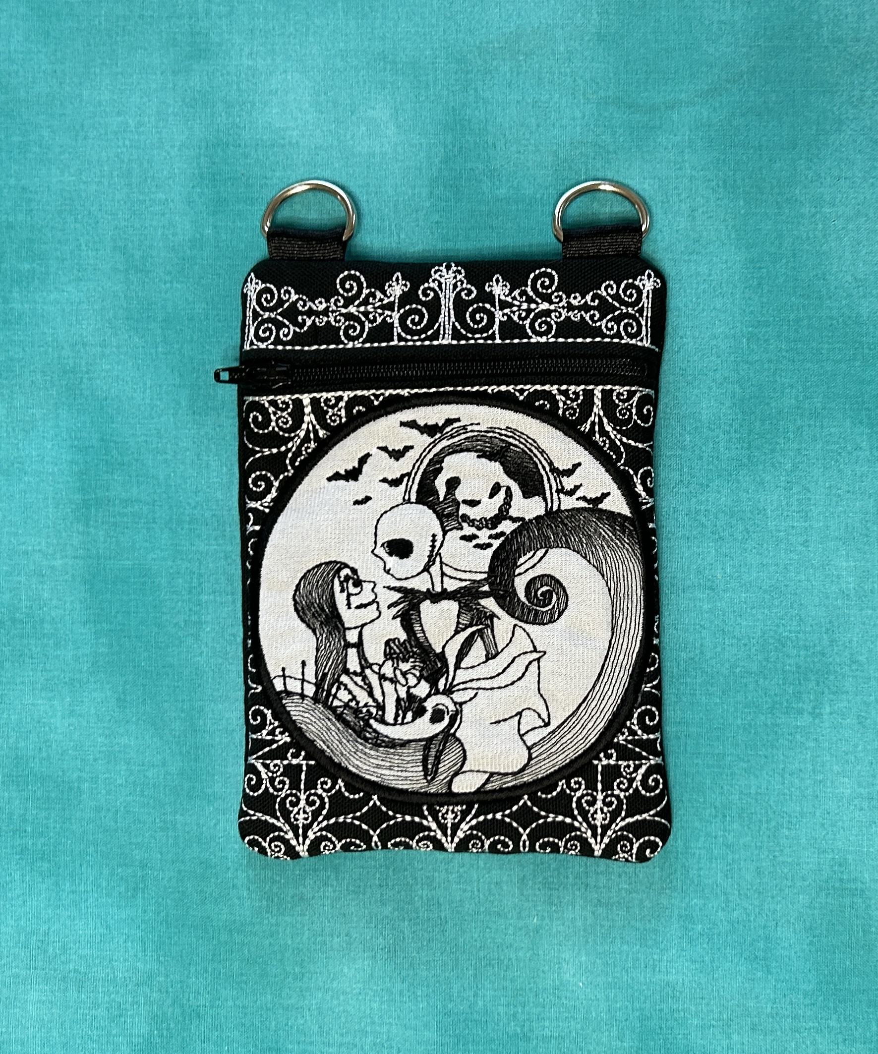 Nightmare Before Christmas ITH Zip Bag Machine Embroidery Design