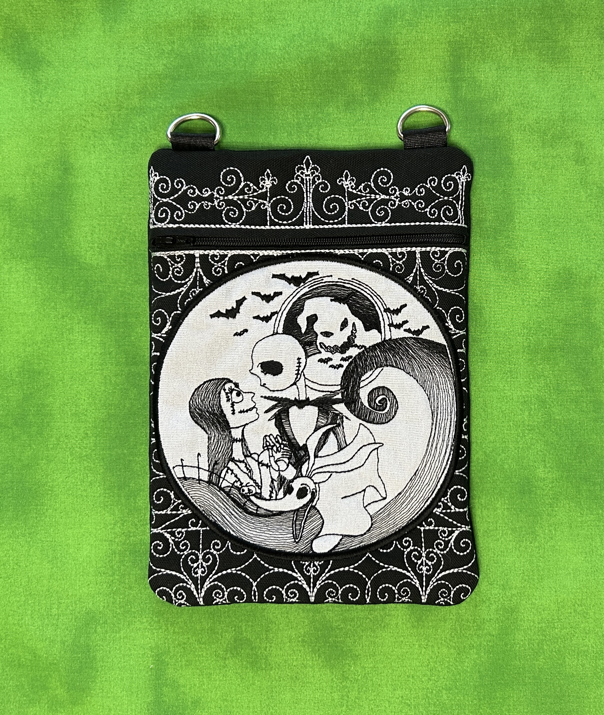 Nightmare Before Christmas ITH Zip Bag Machine Embroidery Design