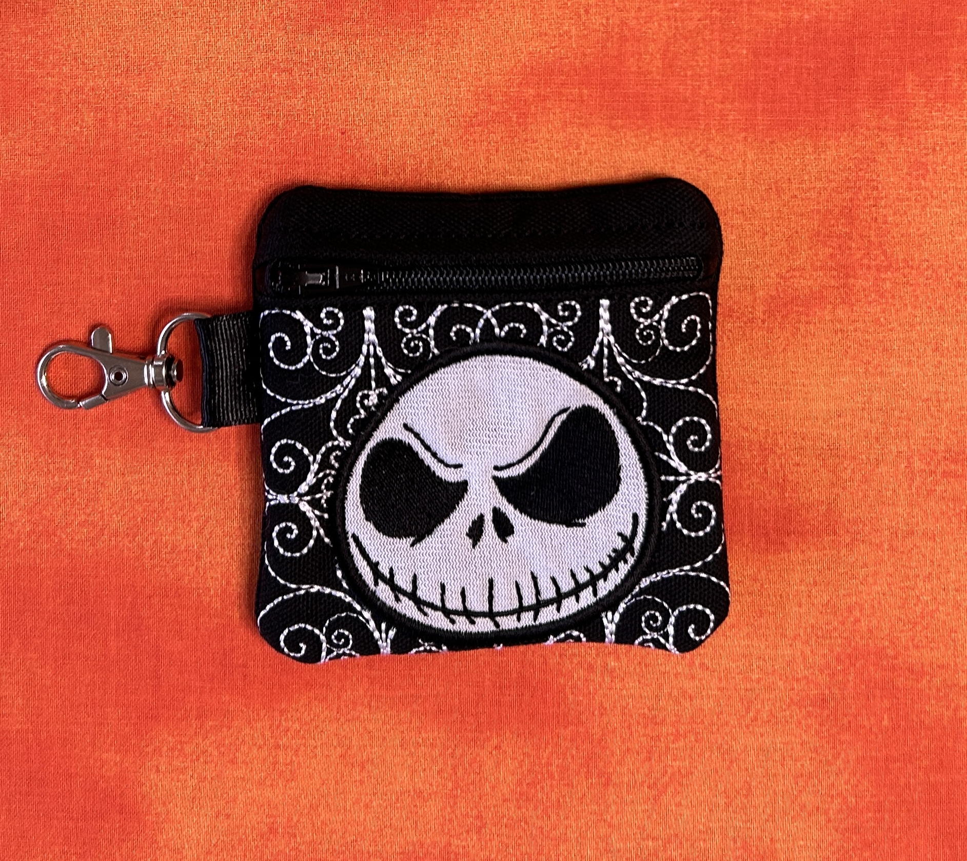 Nightmare Before Christmas Jack Zip Bag ITH machine embroidery design