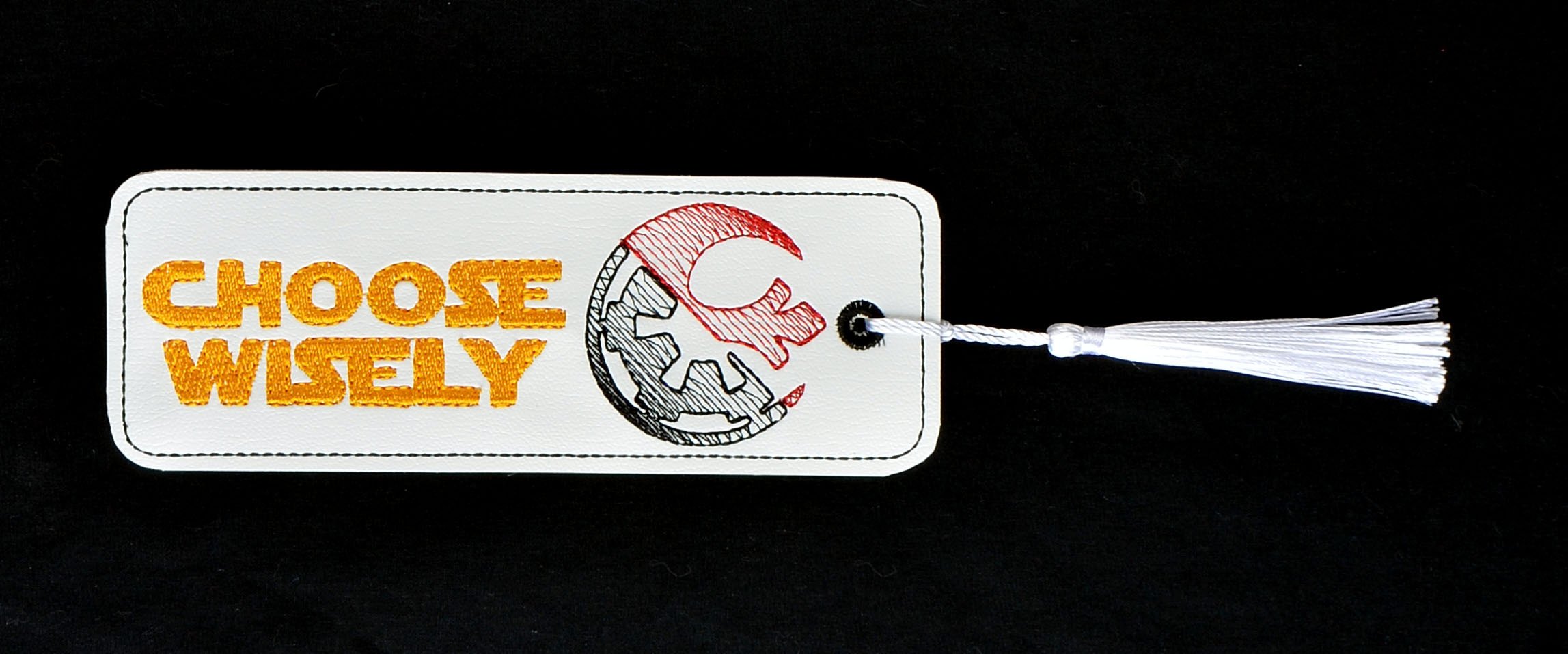 Imperial or Rebel Choose Wisely ITH machine embroidery design