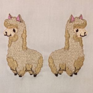 Chibi Llama machine embroidery design