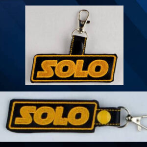 Star Wars Solo Fob ITH machine embroidery design