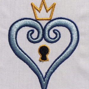 Heart Lock machine embroidery design