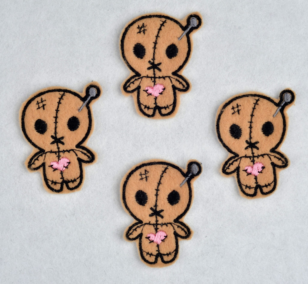 Chibi VooDoo Doll String Theory Fabric Art