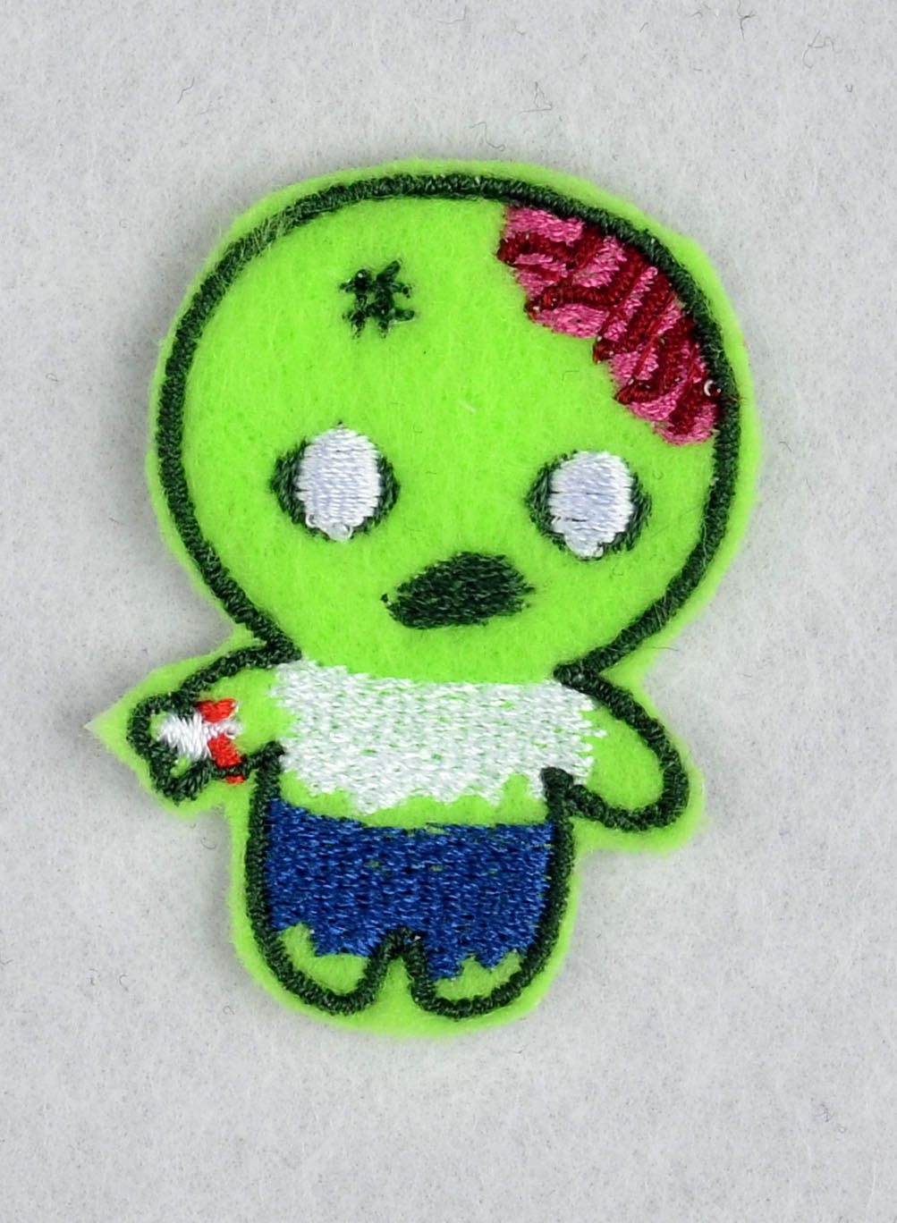 Chibi Zombie feltie ITH machine embroidery design
