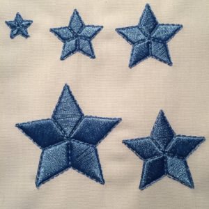 Nautical Star machine embroidery design