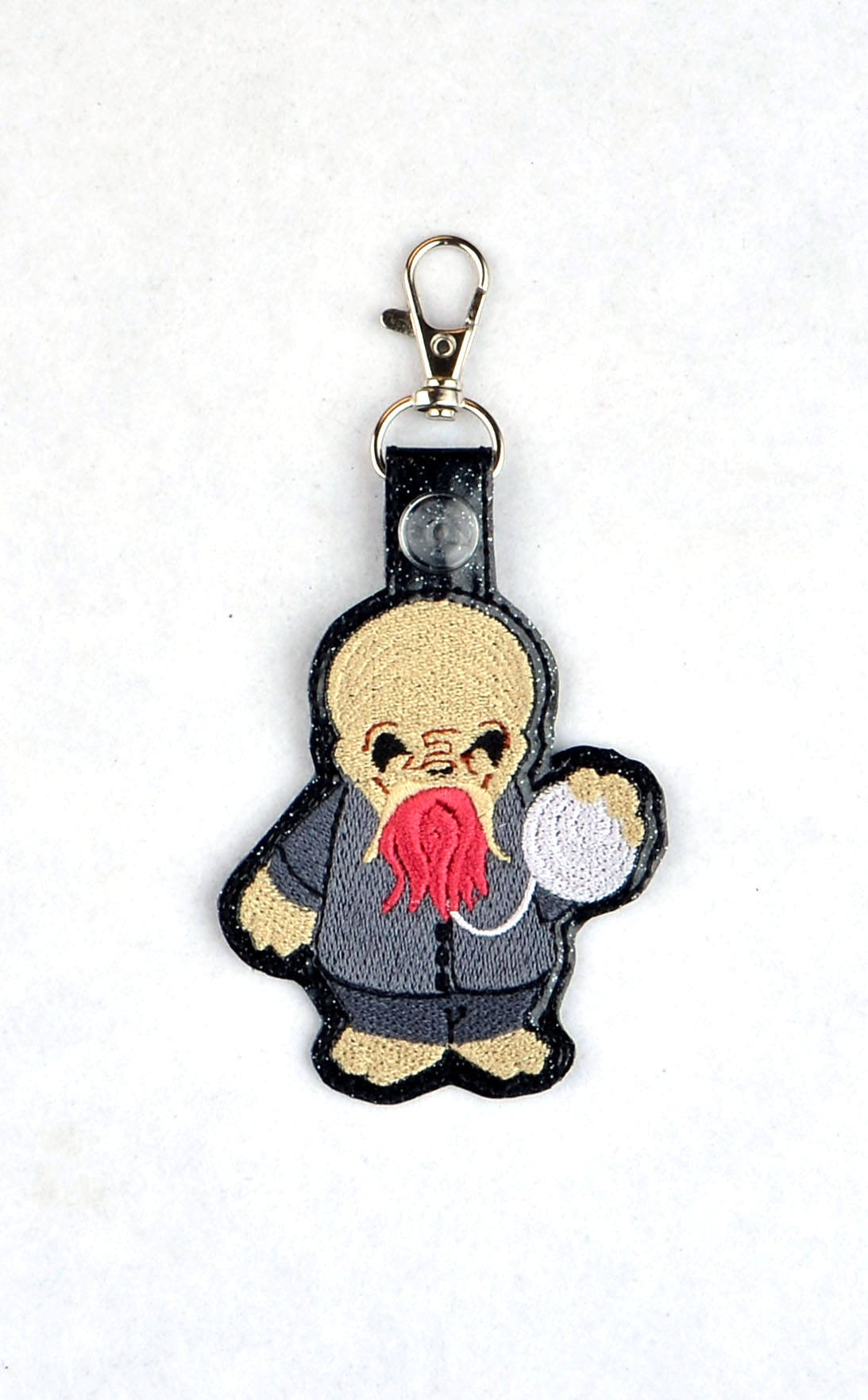 Doctor Who Chibi Ood fob ITH machine embroidery design