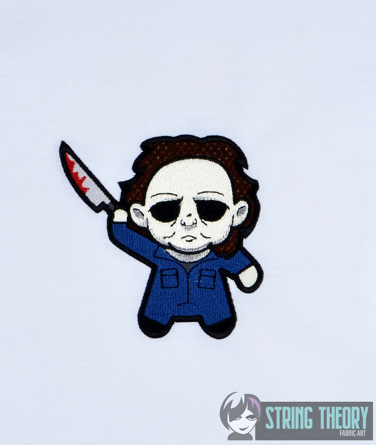 Chibi Michael Meyers machine embroidery design