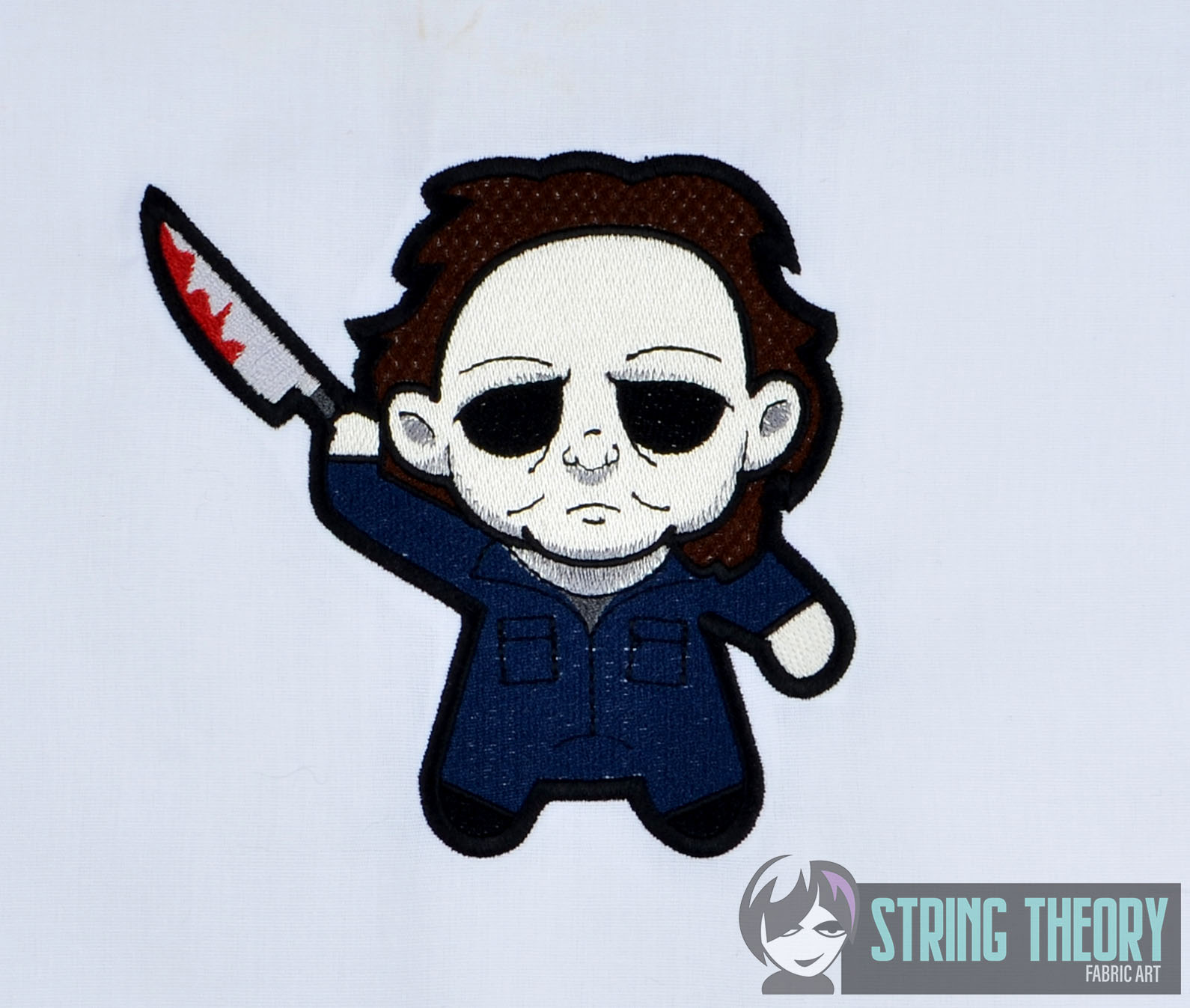 Chibi Michael Meyers machine embroidery design