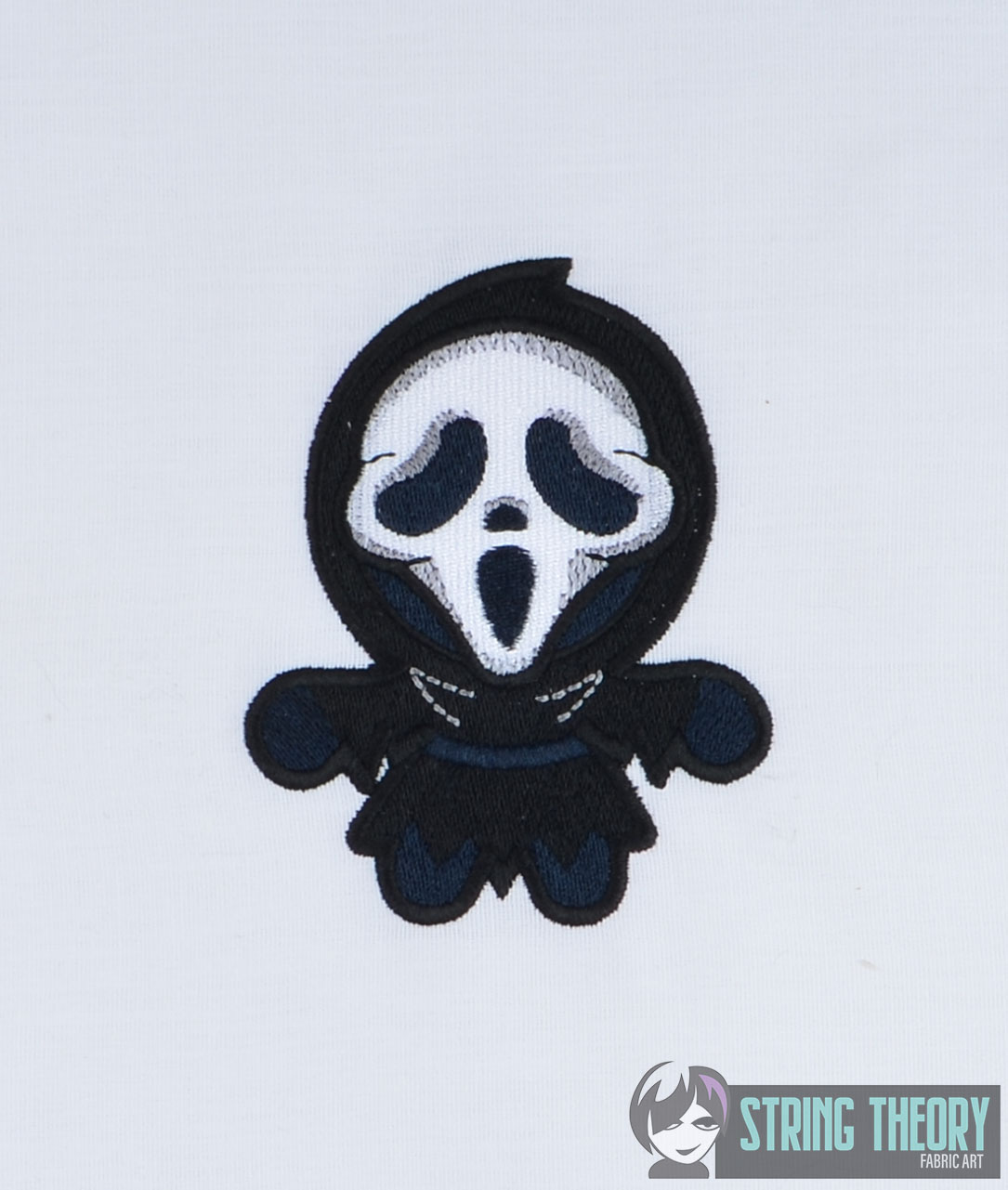 Chibi Ghostface machine embroidery design