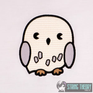 Chibi Hedwig machine embroidery design
