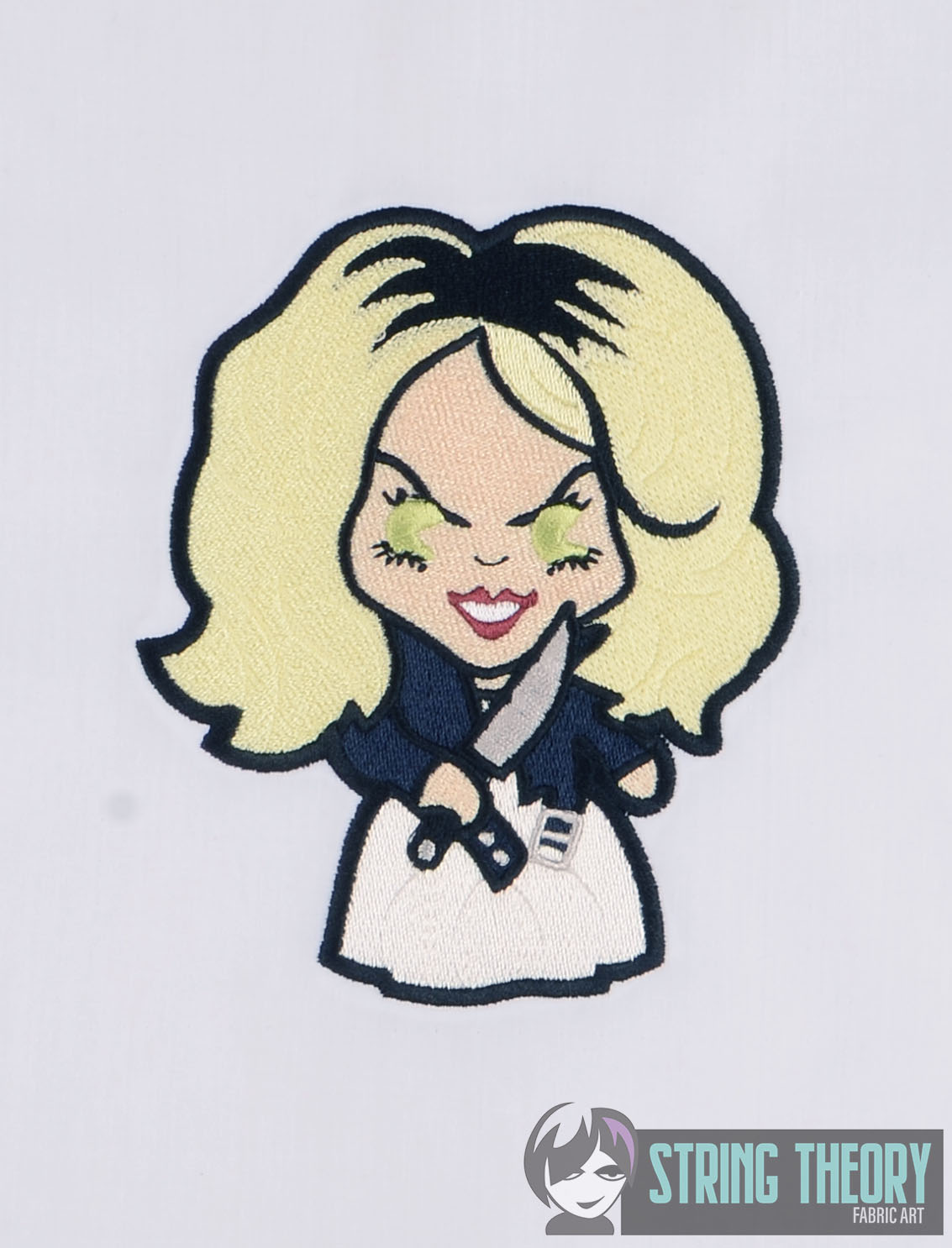 Chibi Bride of Chucky machine embroidery design