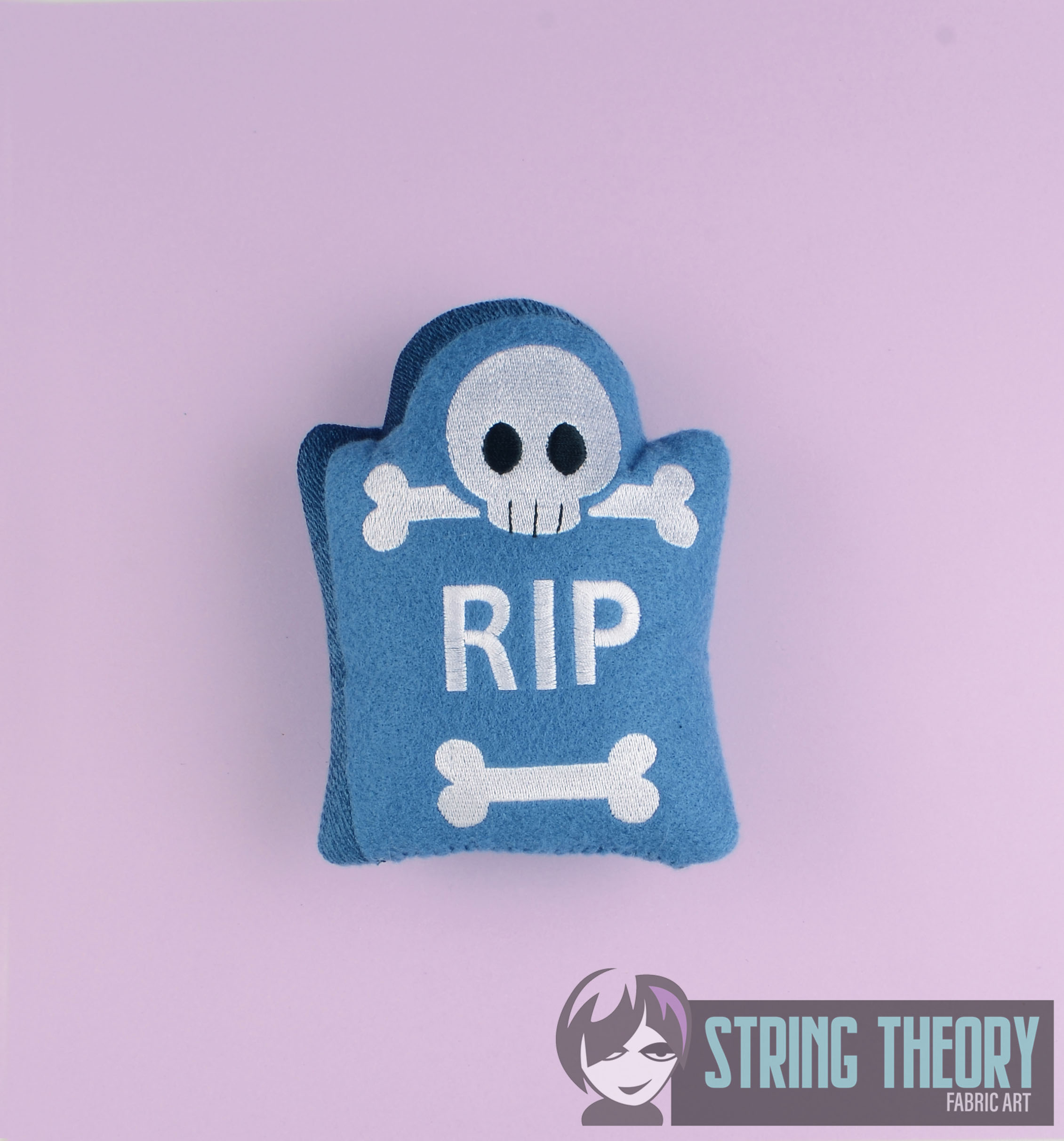 Tombstone stuffie ITH machine embroidery design
