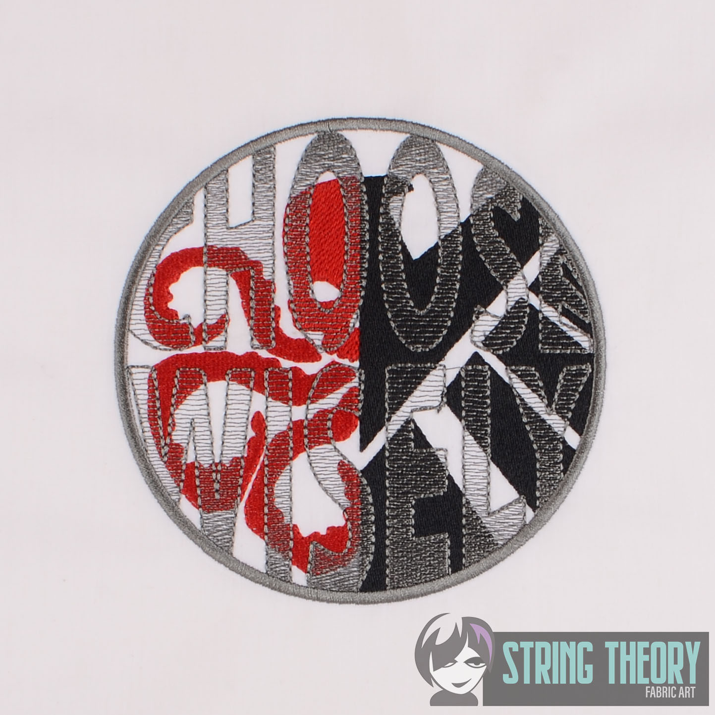 Choose Wisely String Theory Fabric Art