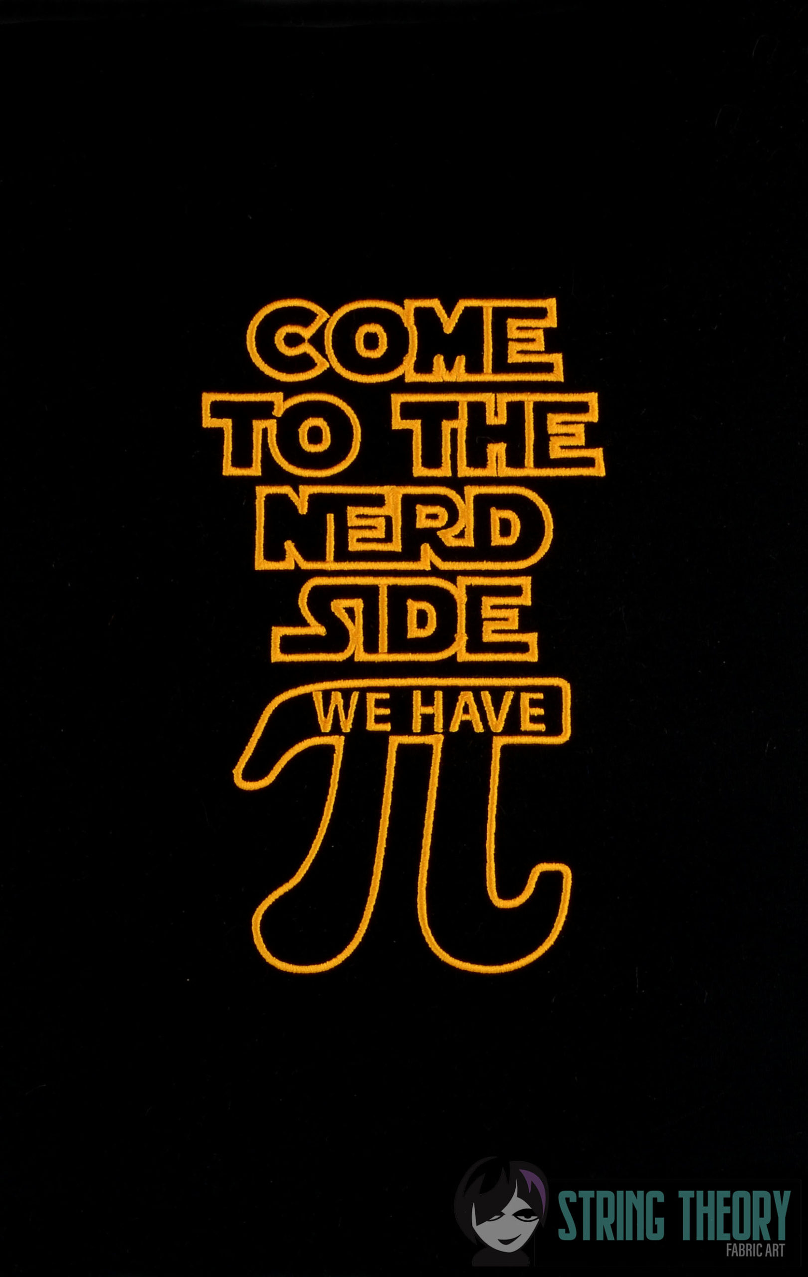 Come to the Nerd Side machine embroidery design