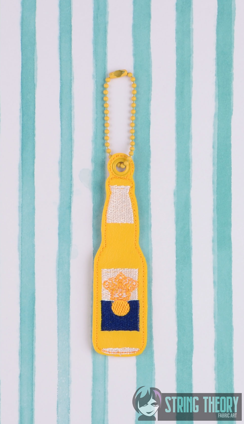 Corona Beer dangle ITH machine embroidery design