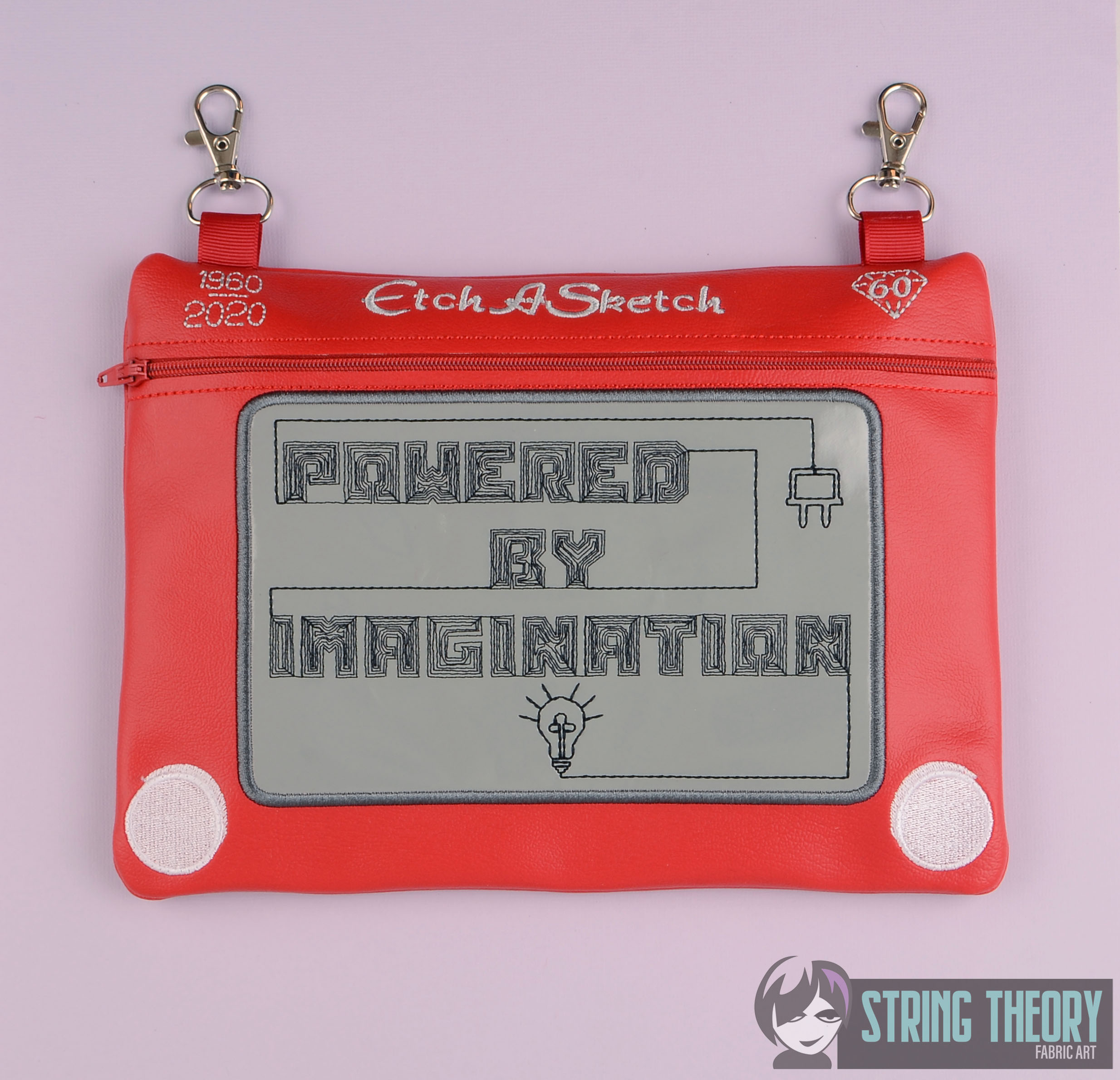 EtchASketch zip bag ITH machine embroidery design