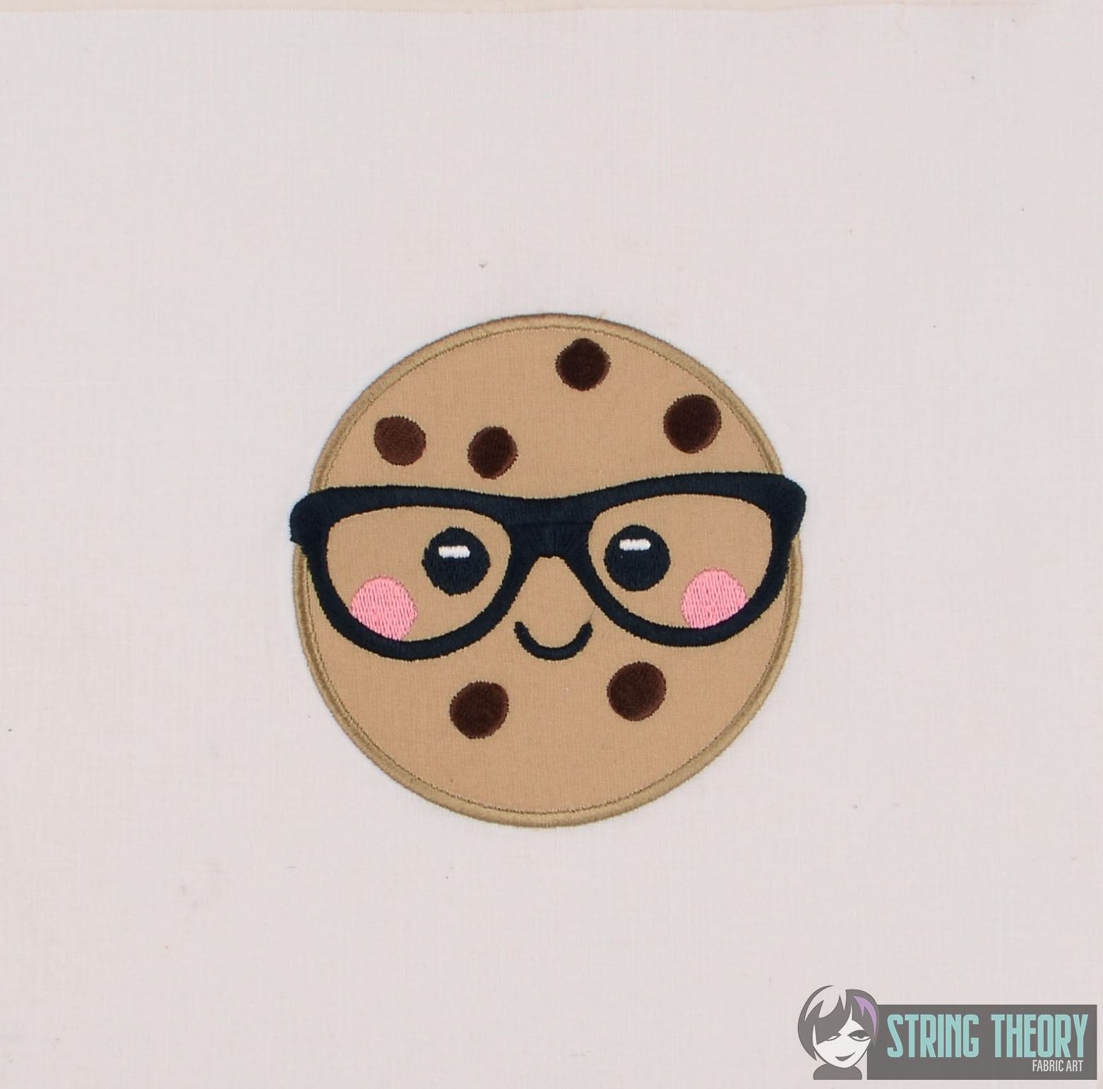 Nerdy Chocolate Chip Cookie machine embroidery design