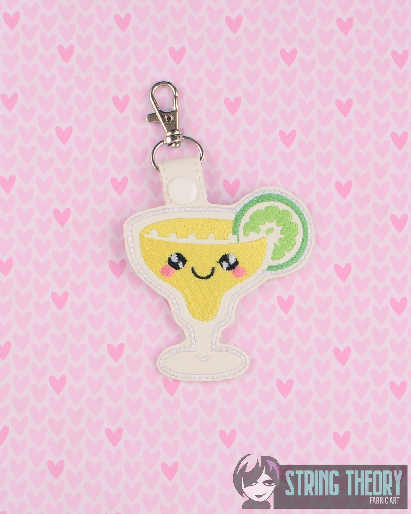 Kawaii Margarita fob ITH machine embroidery design