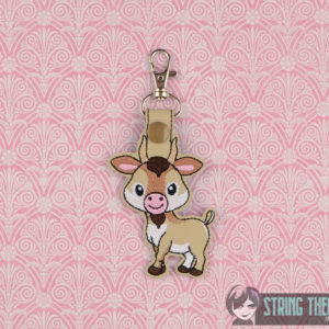 Chibi Antelope fob ITH machine embroidery design