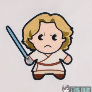 Chibi Luke Skywalker machine embroidery design