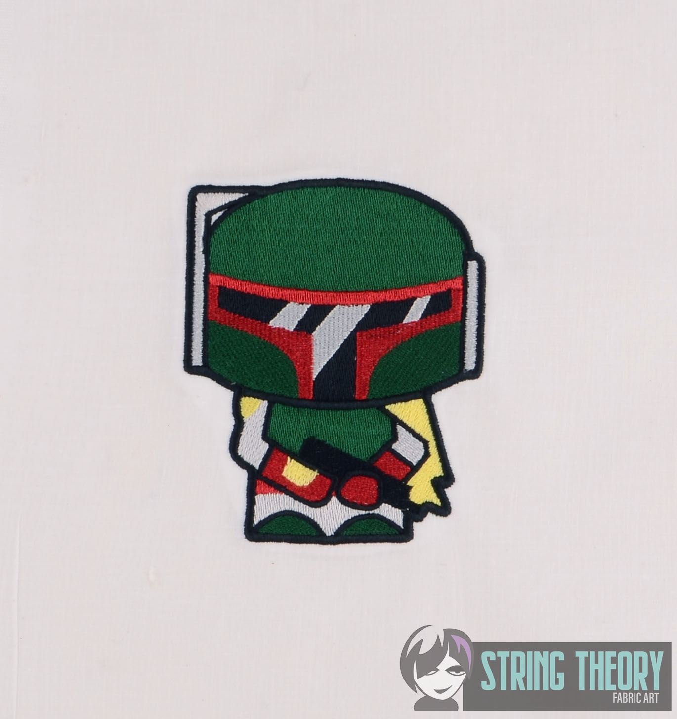 Star Wars Chibi Boba Fett machine embroidery design