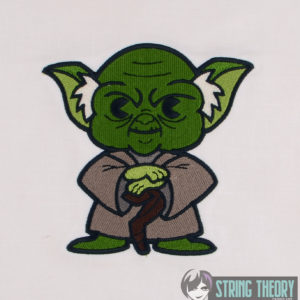 Chibi Yoda machine embroidery design