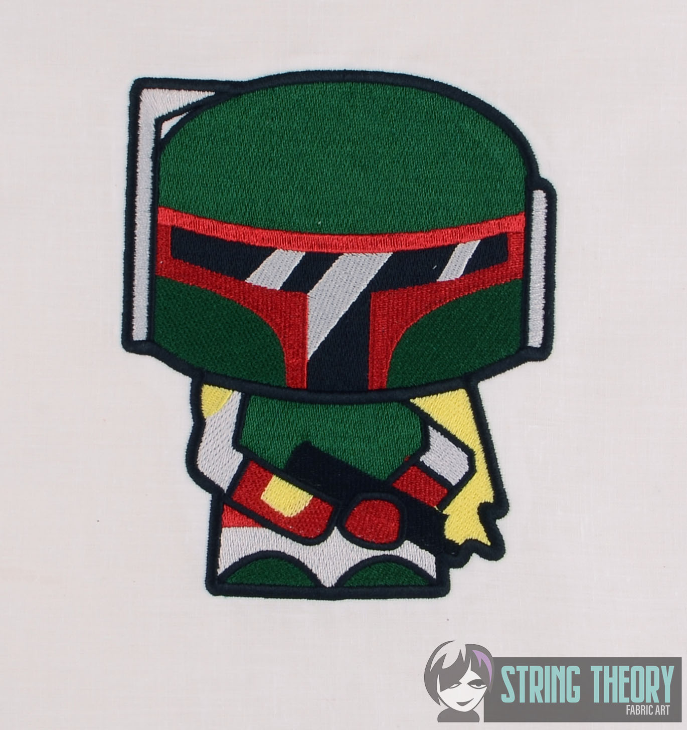 Star Wars Chibi Boba Fett machine embroidery design