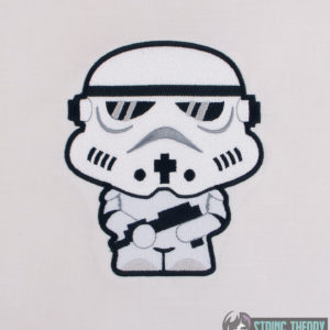 Chibi Stormtrooper machine embroidery design