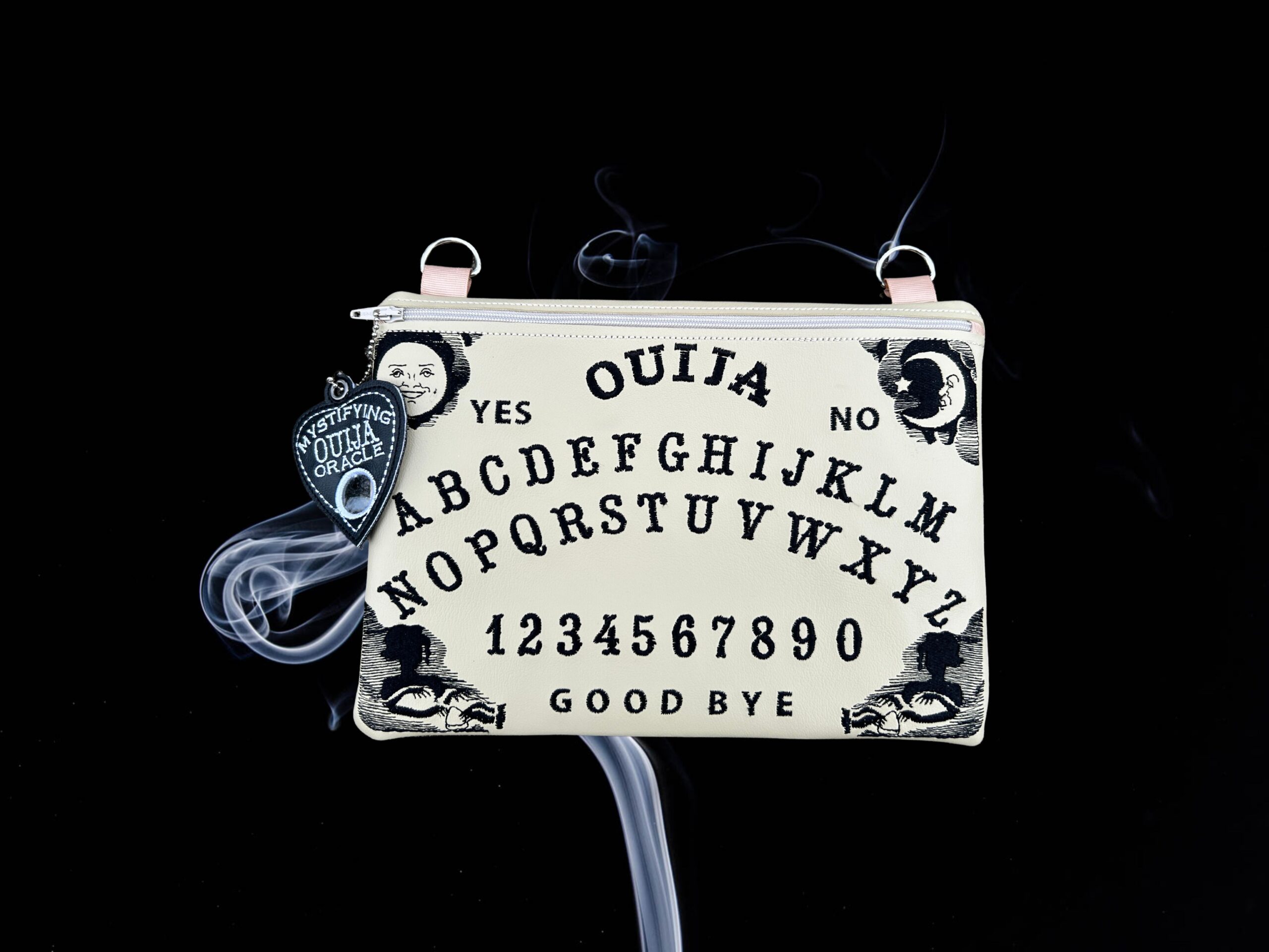 Ouija Board Zip Bag ITH machine embroidery design