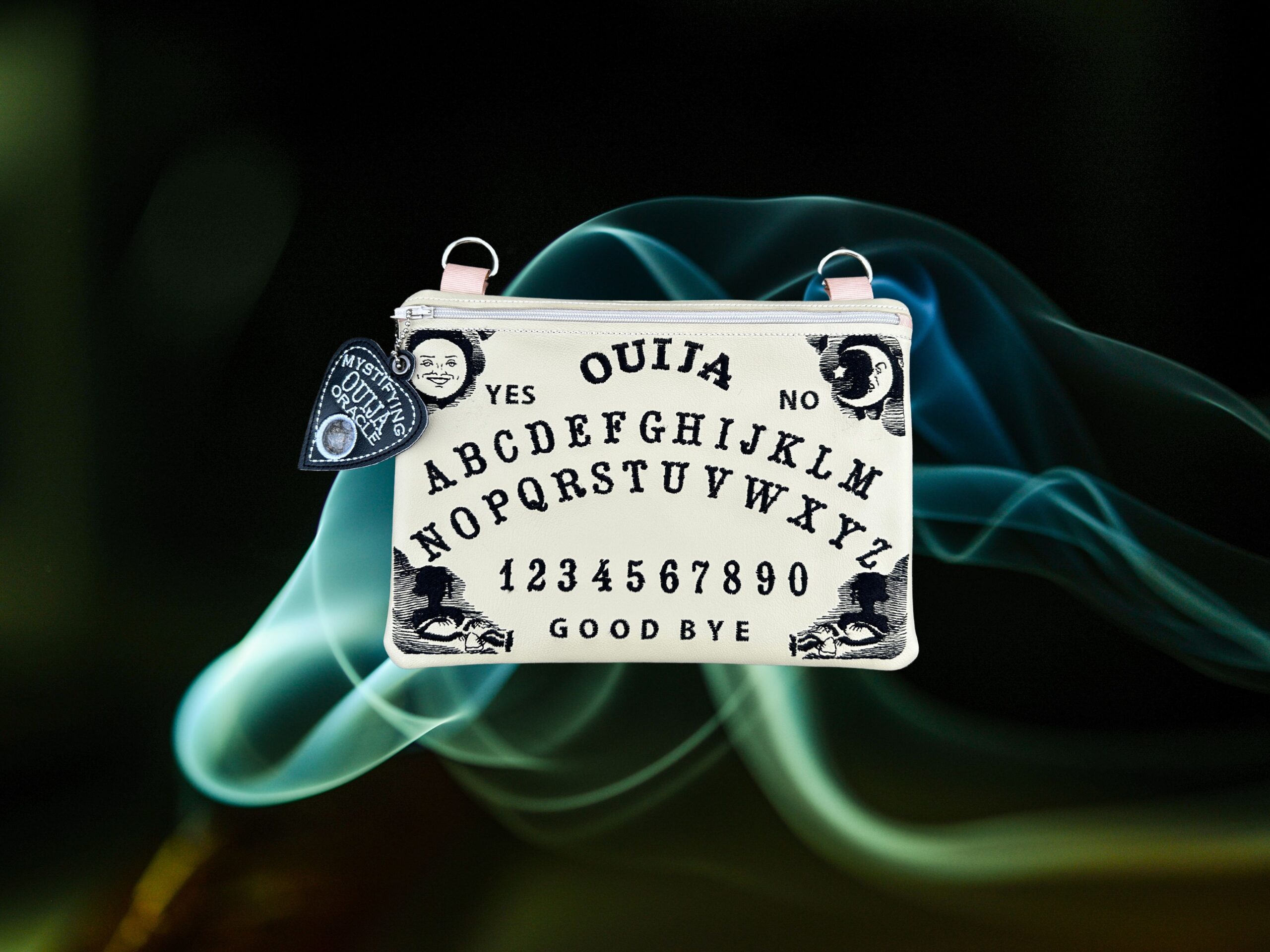 Ouija Board Zip Bag ITH machine embroidery design