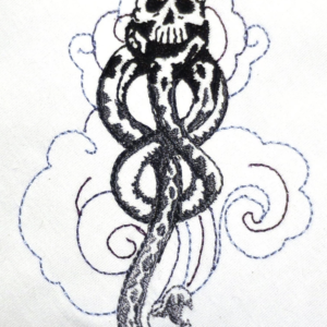 Harry Potter Dark Mark machine embroidery design