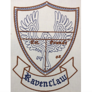 Ravenclaw Birth Status Coat of Arms machine embroidery design
