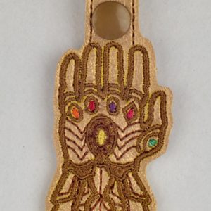 Thanos Infinity Gauntlet fob ITH machine embroidery design
